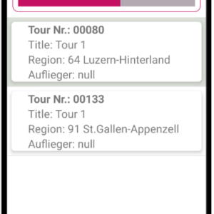 Touren übersicht